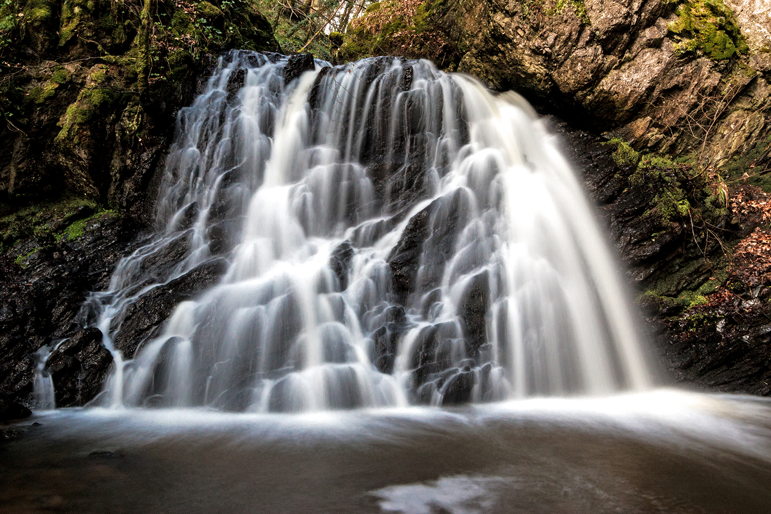 waterfall, fairy glen, rosemarkie, black isle